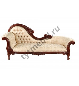 PAB07 Канапе (массив красного дерева) ANTIQUE (вишня) с тканью, 69x214x100 см